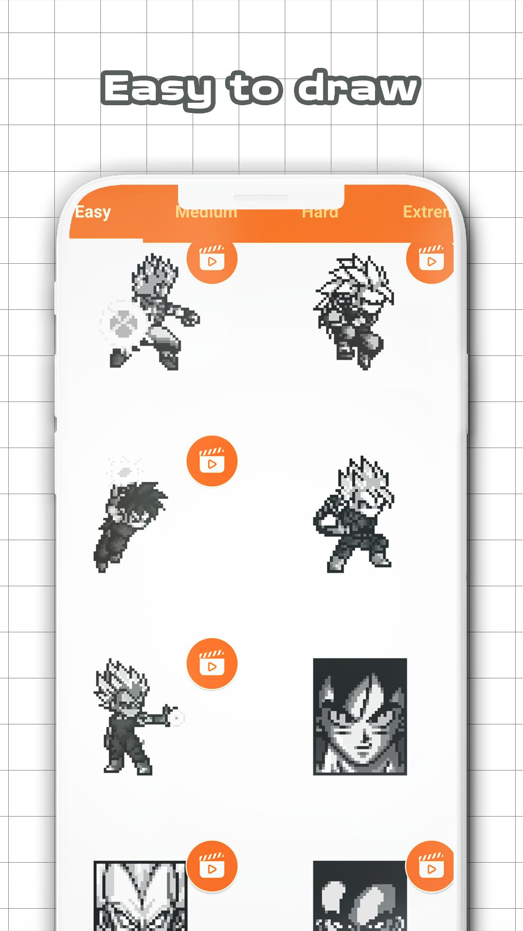 Gokuu Color Pixel by Number - Dragon Sandbox Pixel