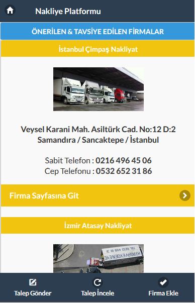 Nakliye Defteri Platformu