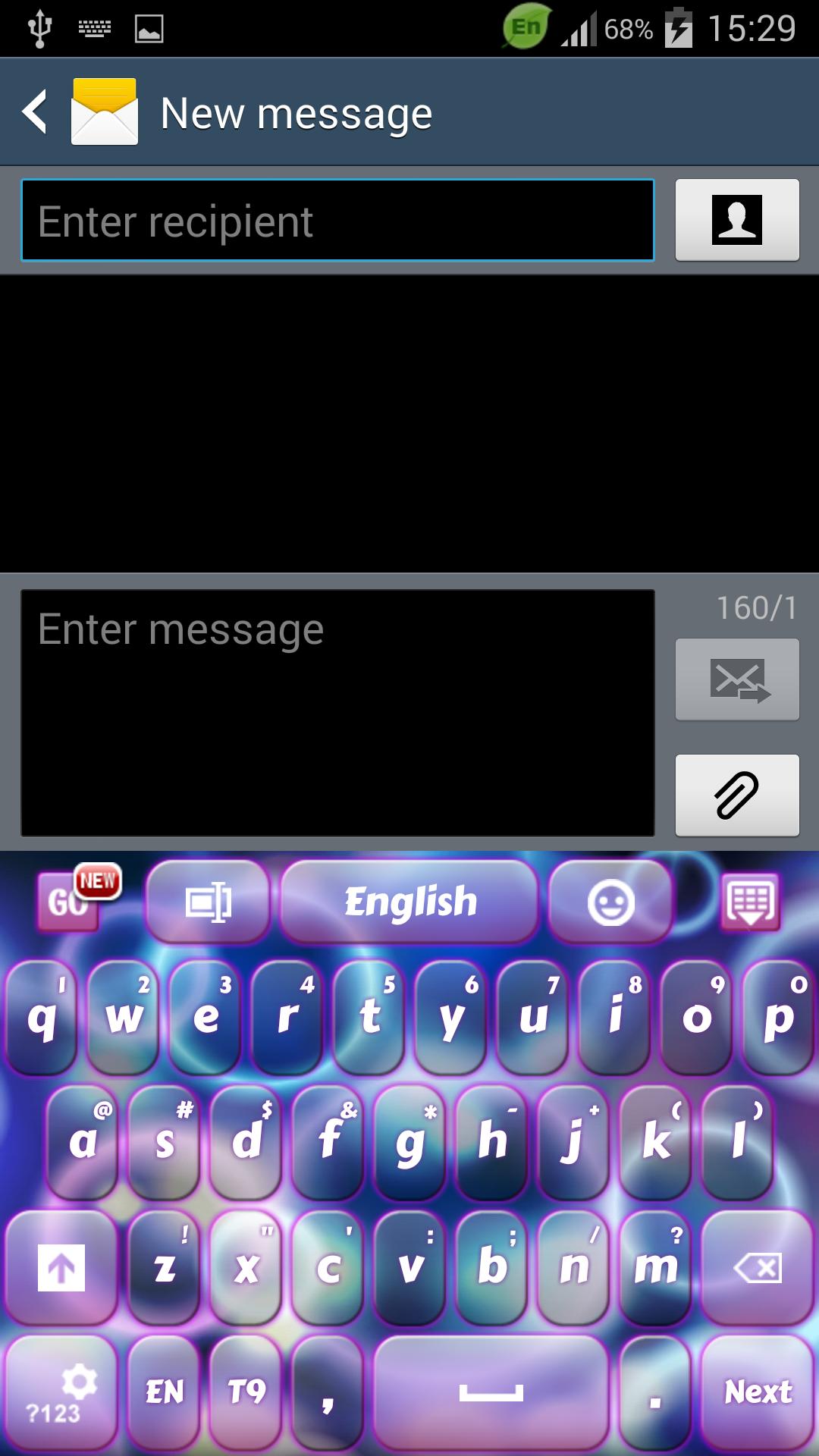 Neon Bubbles Keyboard