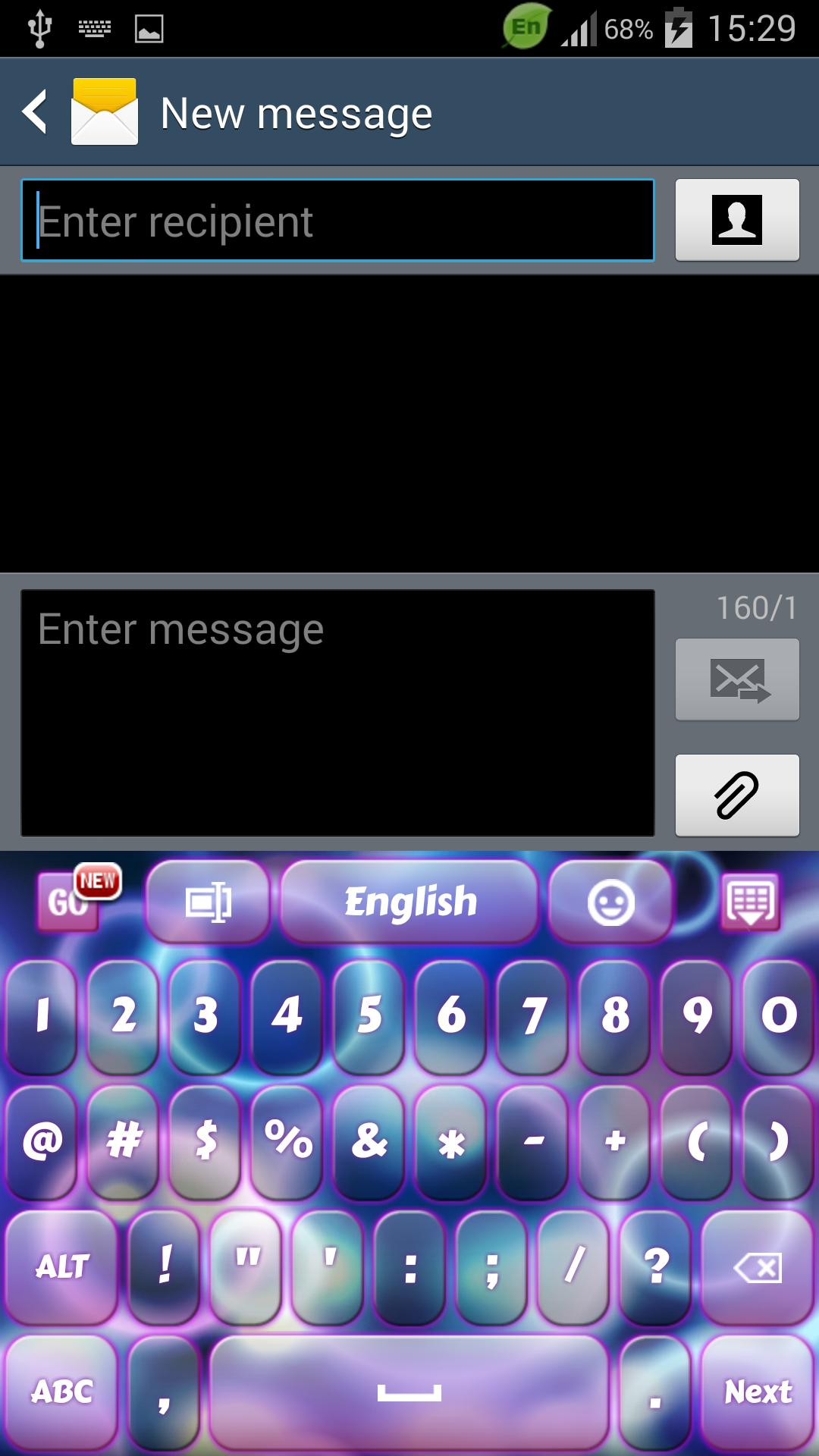 Neon Bubbles Keyboard