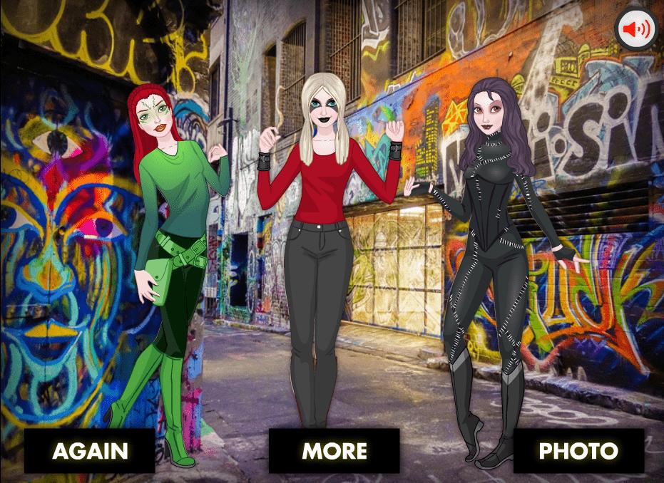 Punk Girl's Dress Up Harley