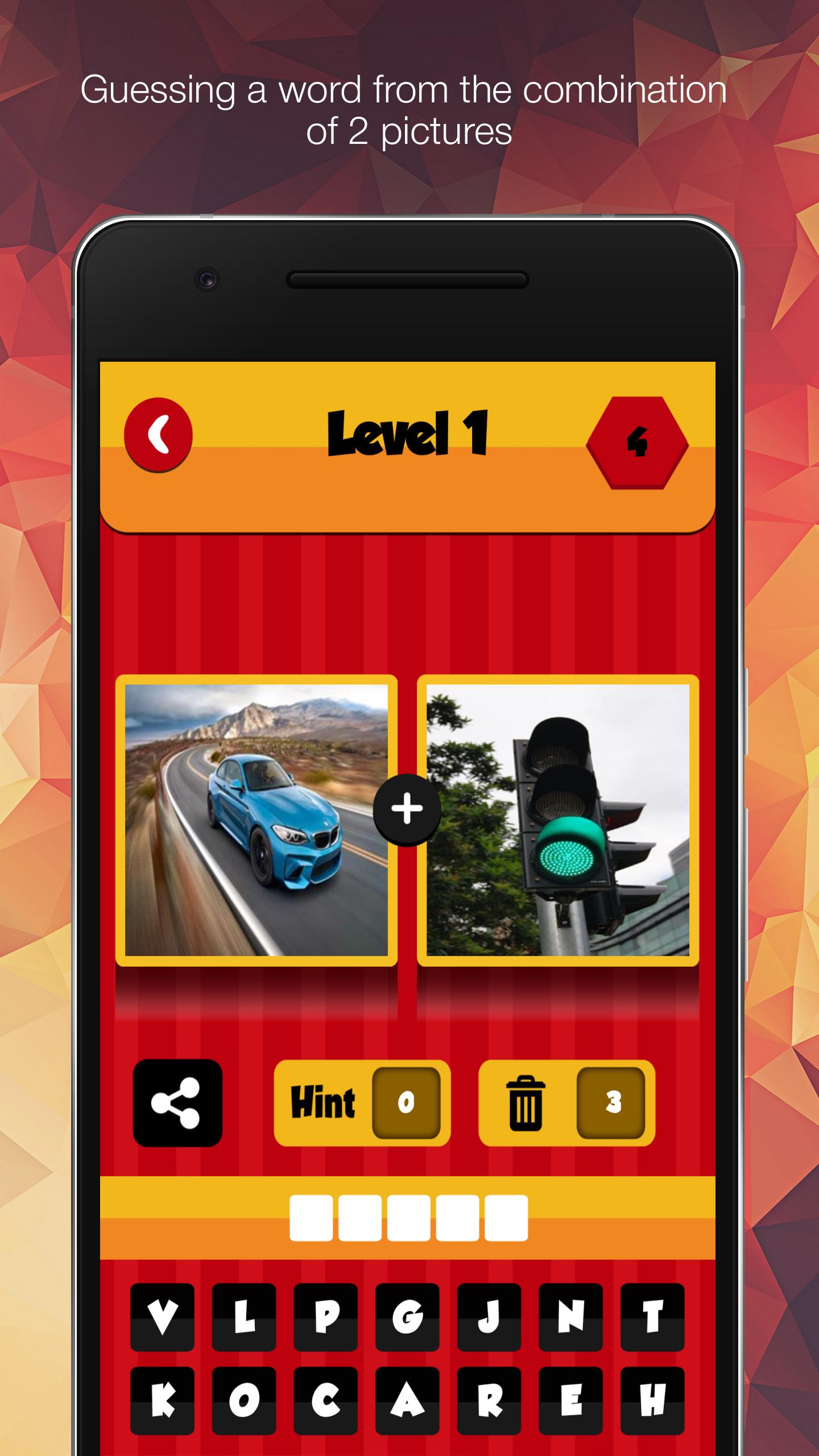 Pic Mix Combo - 2 Pics 1 Word Game