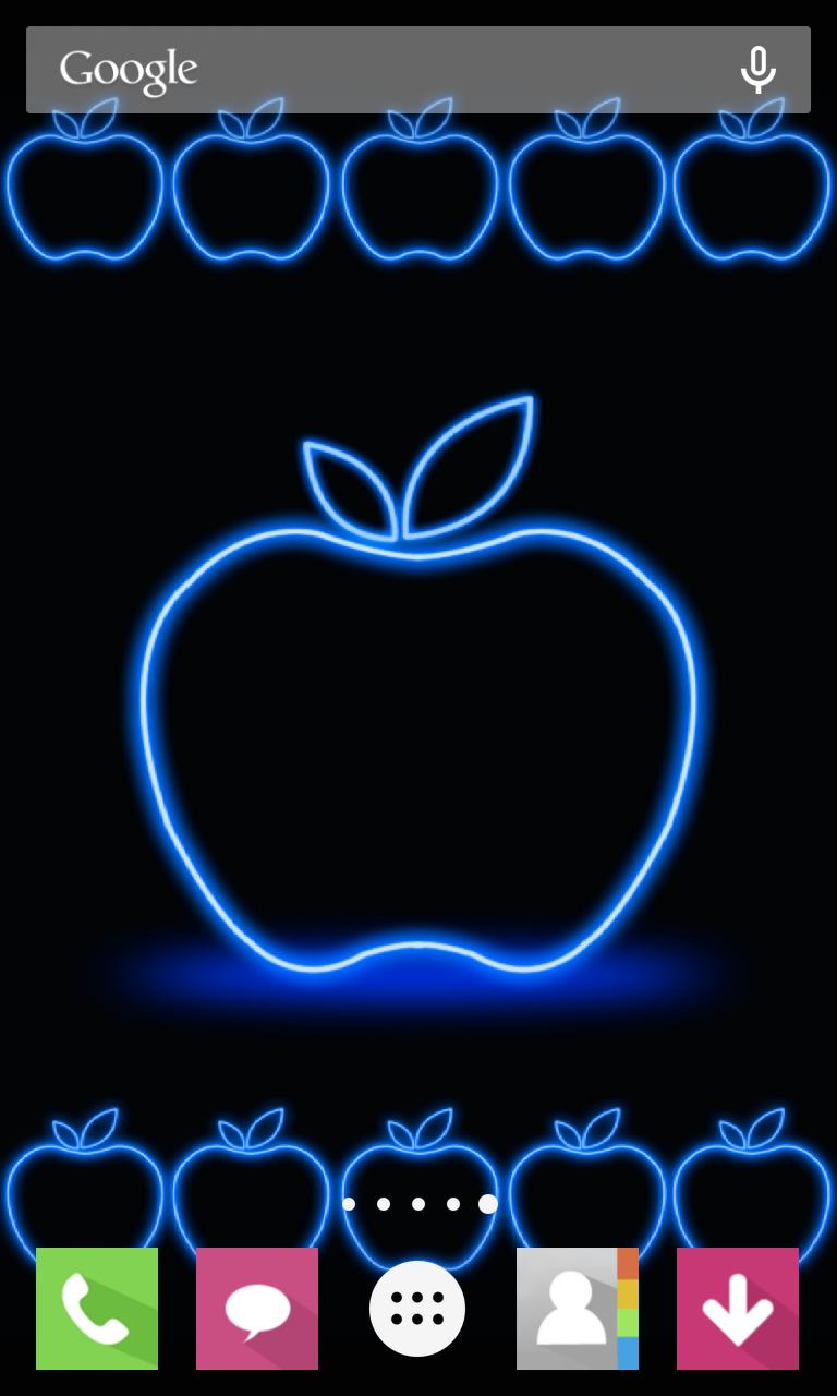 Apple Neon Wallpaper - FREE