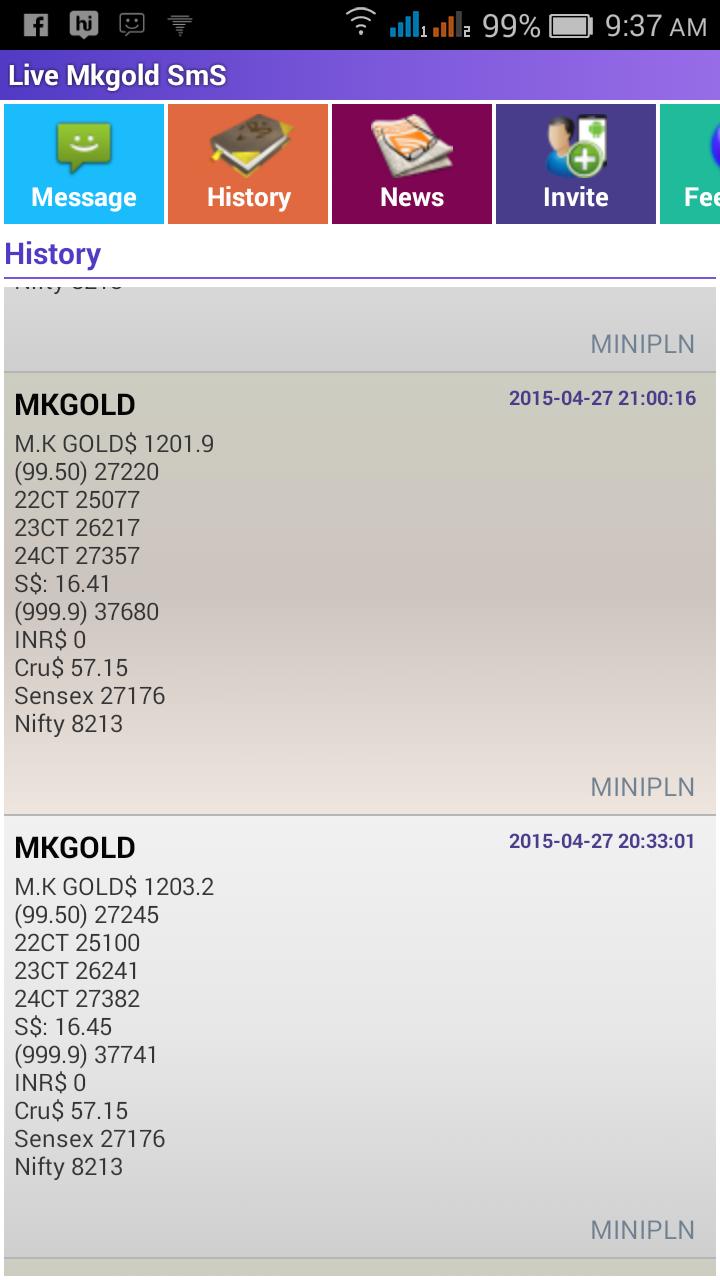 MKGOLD SMS