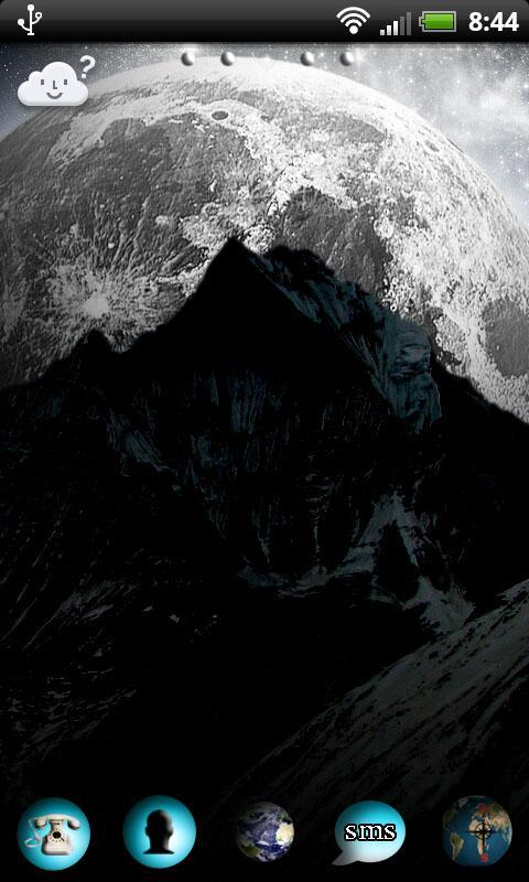 GO Launcher EX Cosmos Moon 2