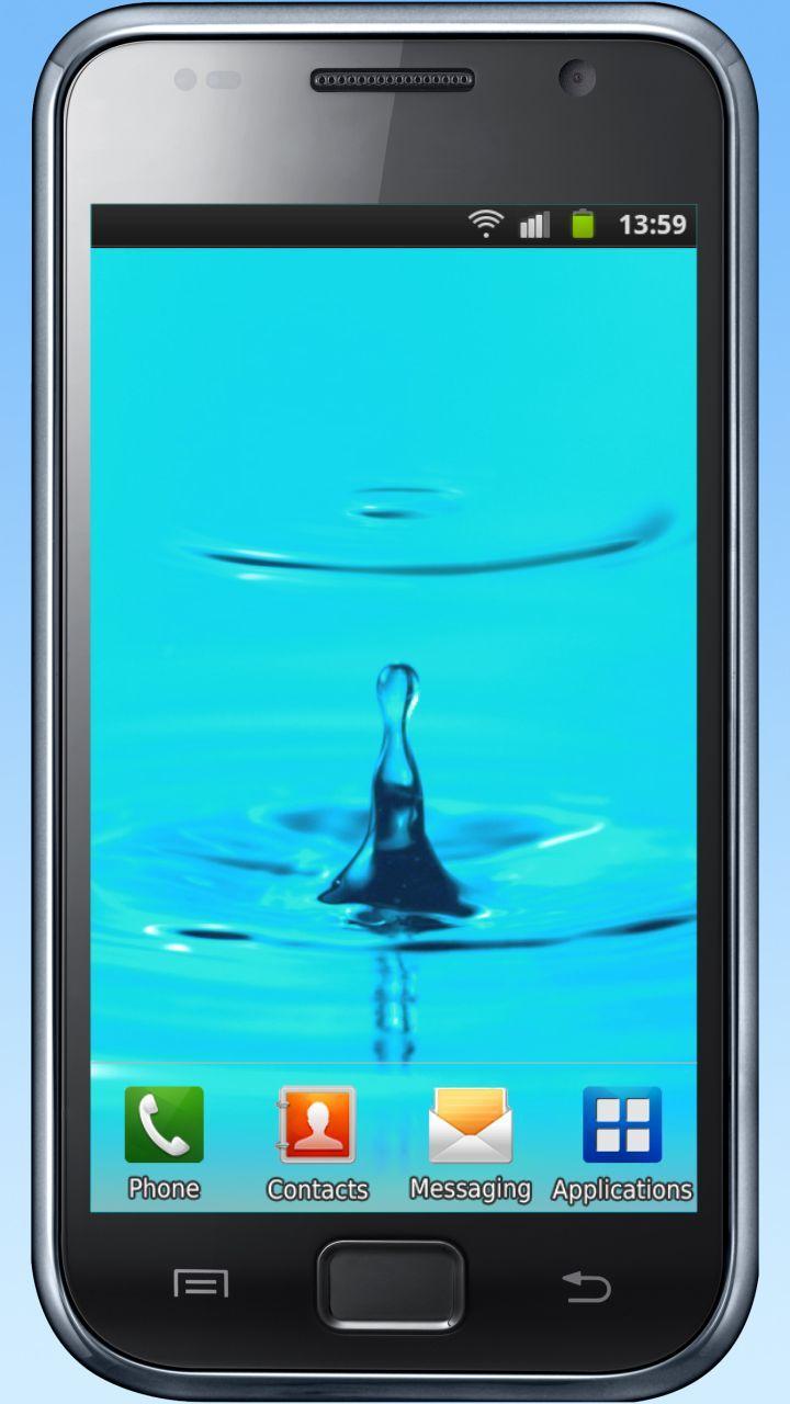 Water drops, bubbles, waves