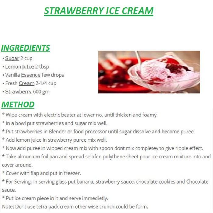 Ice Cream English Recipes