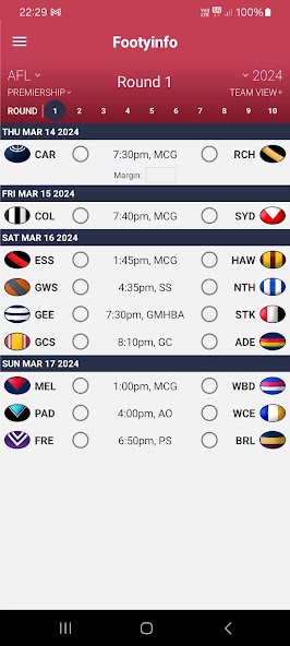 AFL - Footyinfo Live Scores