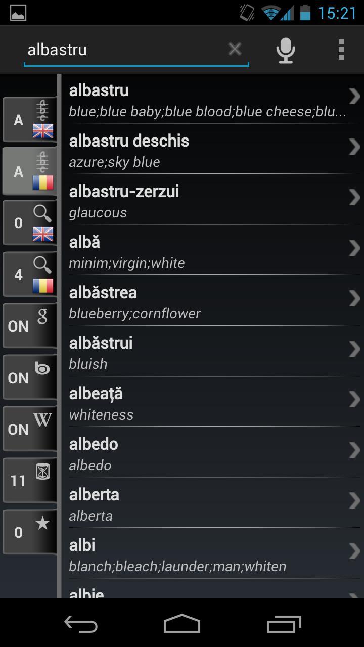 Free Dict Romanian English