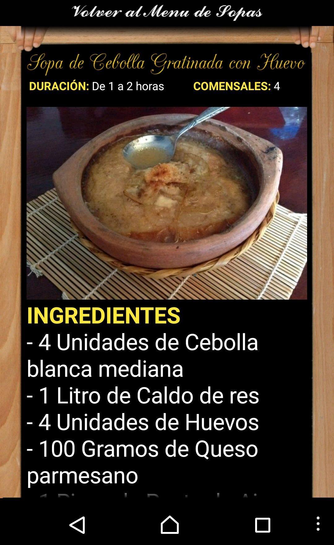Recetas de Sopas