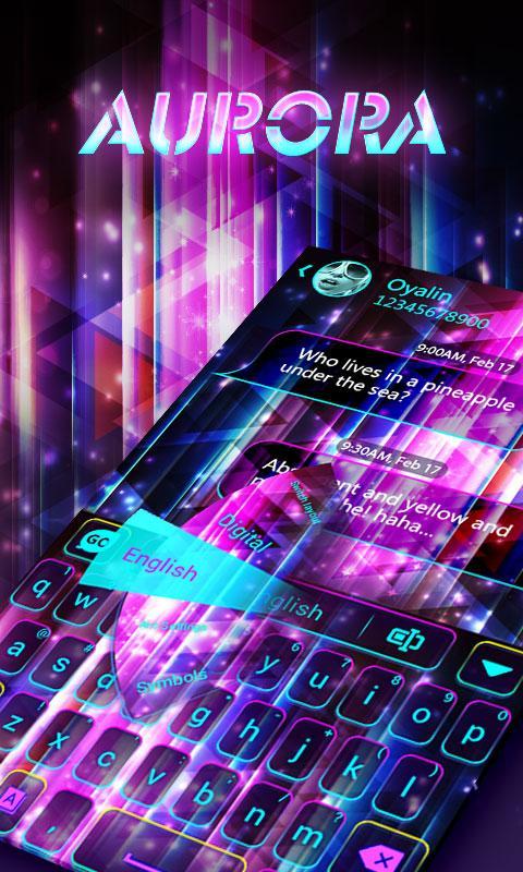 Aurora Keyboard Theme & Emoji