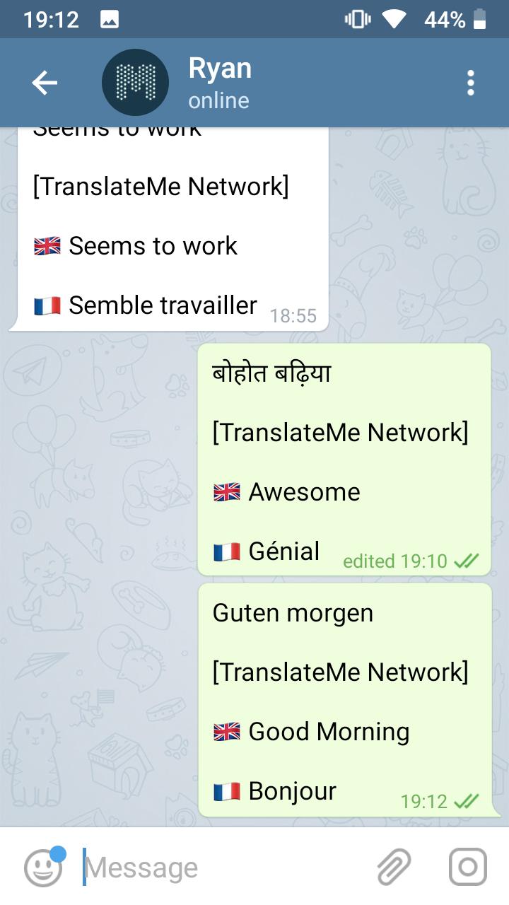 Telegram Translator Unofficial
