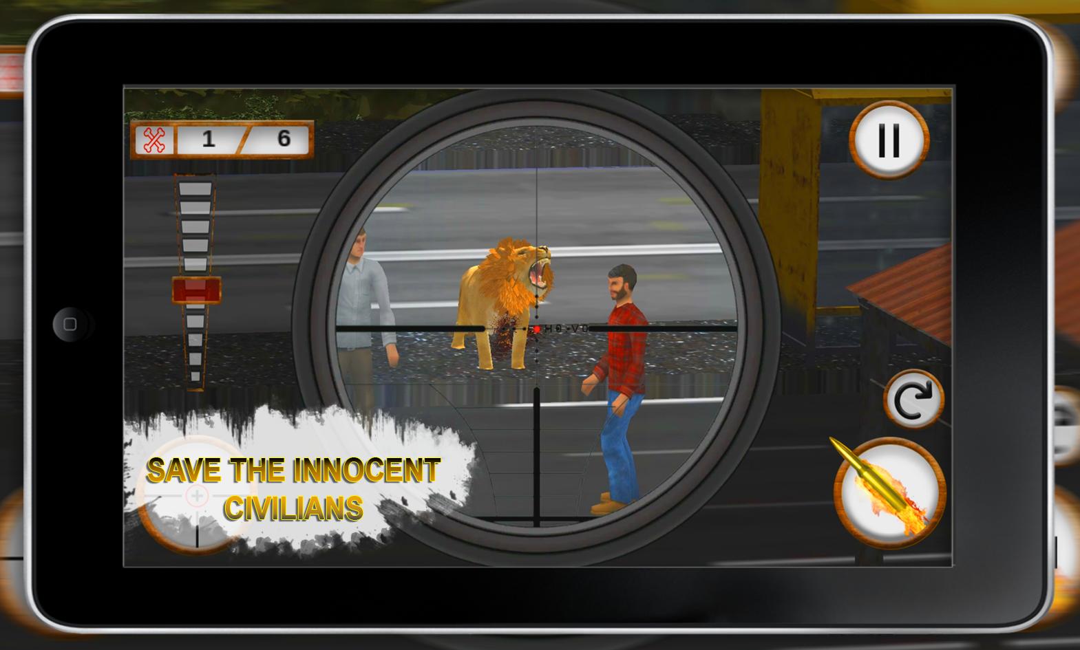 Angry Lion Hunter Simulator