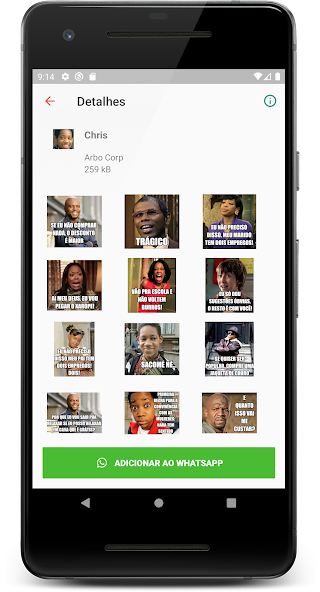 Figurinhas de fracassos