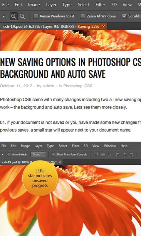 Tutorials for Photoshop CS6 -