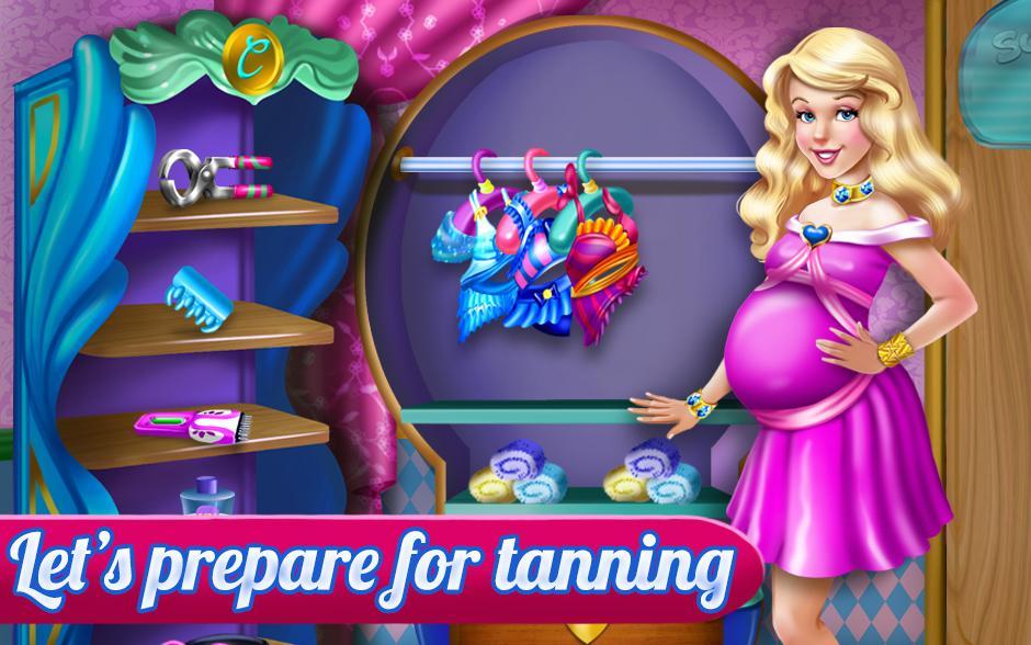 Cinderella Pregnant Tanning