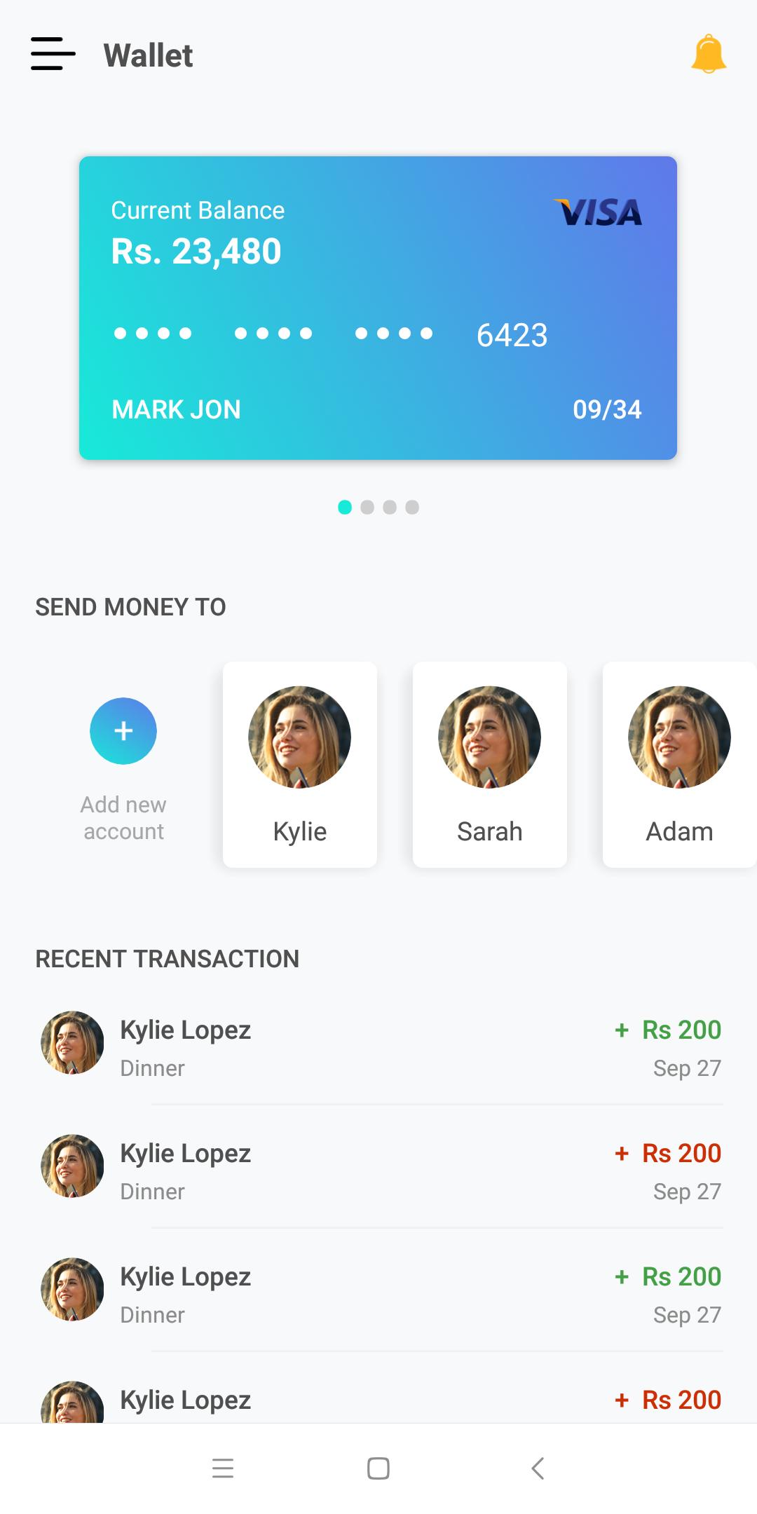 Wallet UI Kit