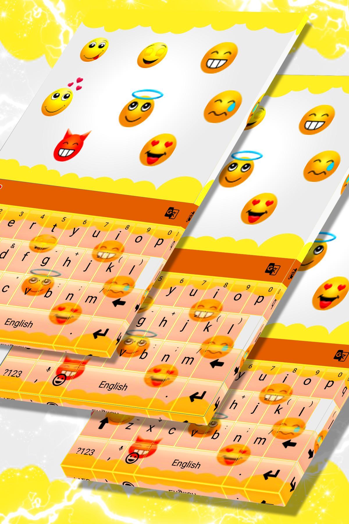 Keyboard Theme with Emojis