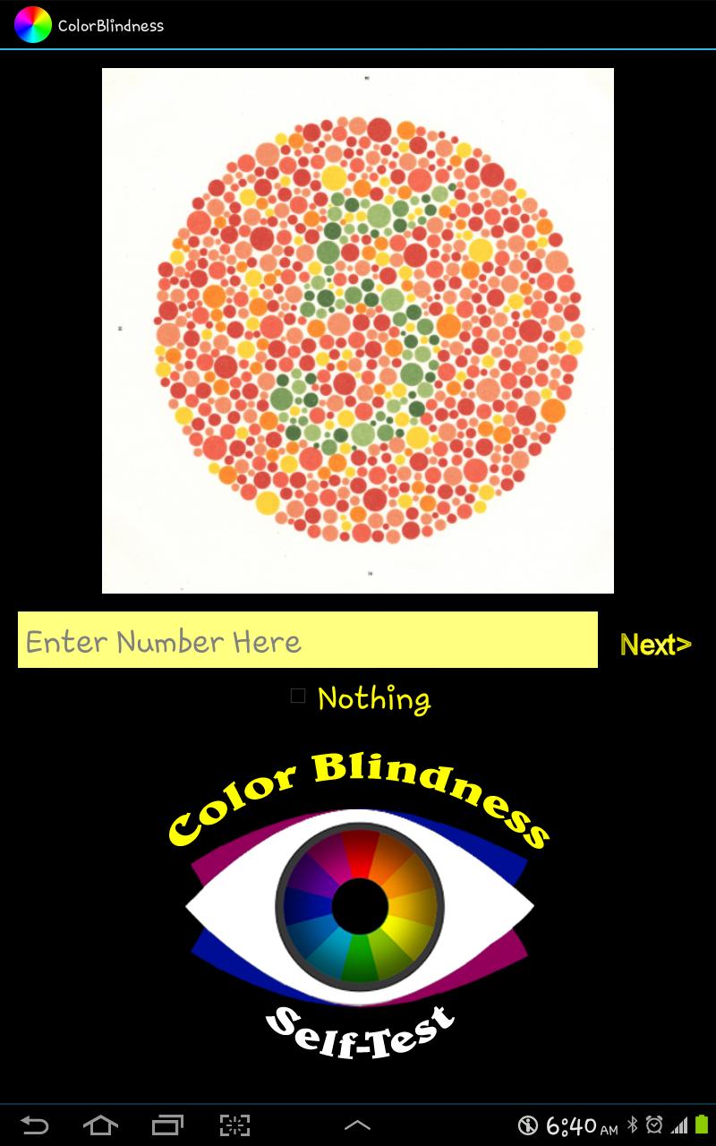 Color Blindness Self-Test