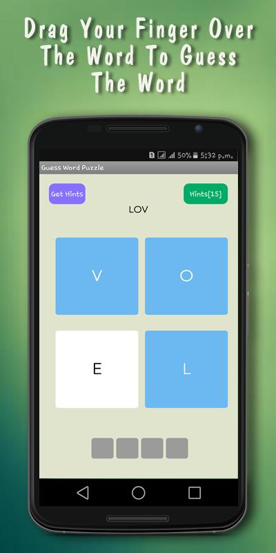 Word Guessing Game - Word Char