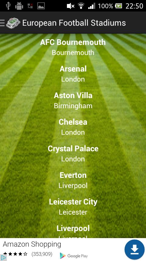 European Football Stadiums