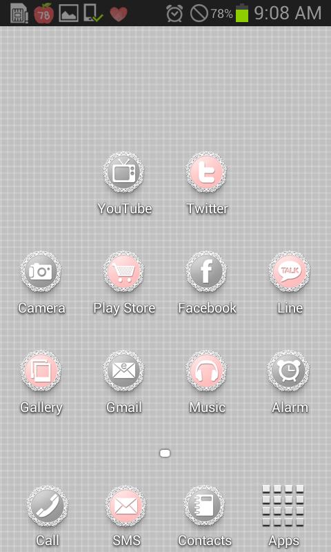 Pink Black Icon Theme