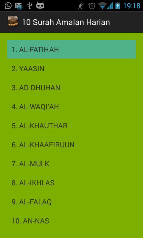 10 Surah Amalan Harian