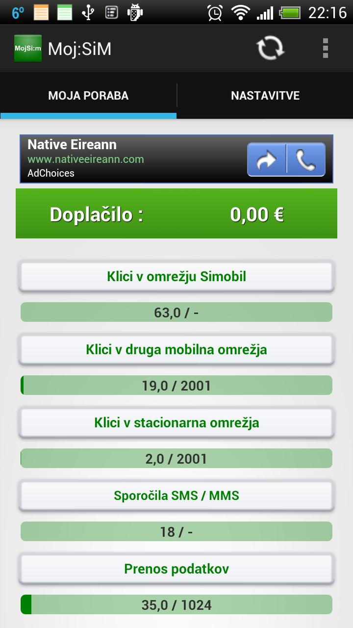 Moj Si-M (Poraba Si-M.)