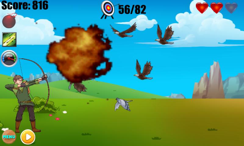 hunting birds arrow bow shoot