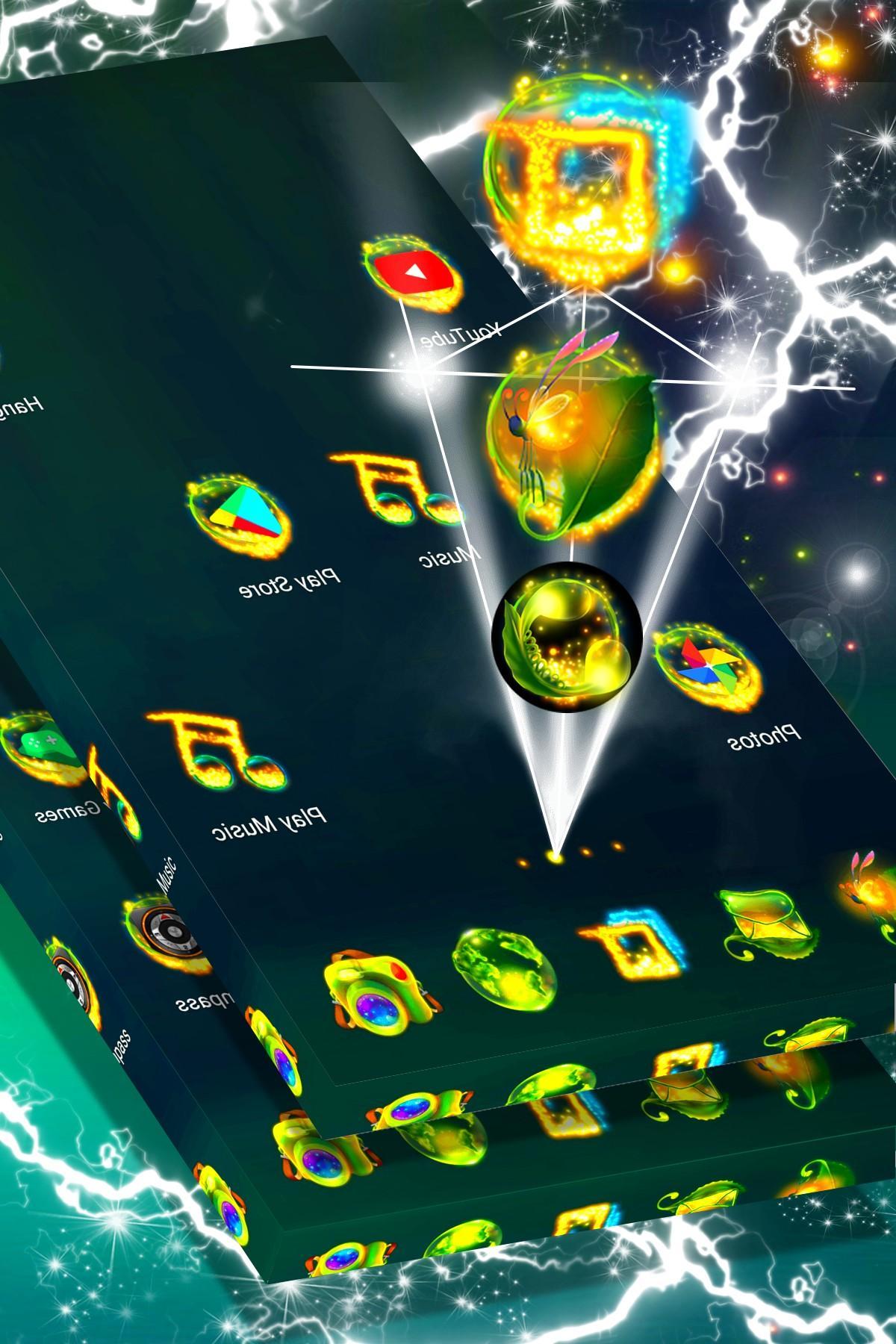 Fireflies Launcher Theme