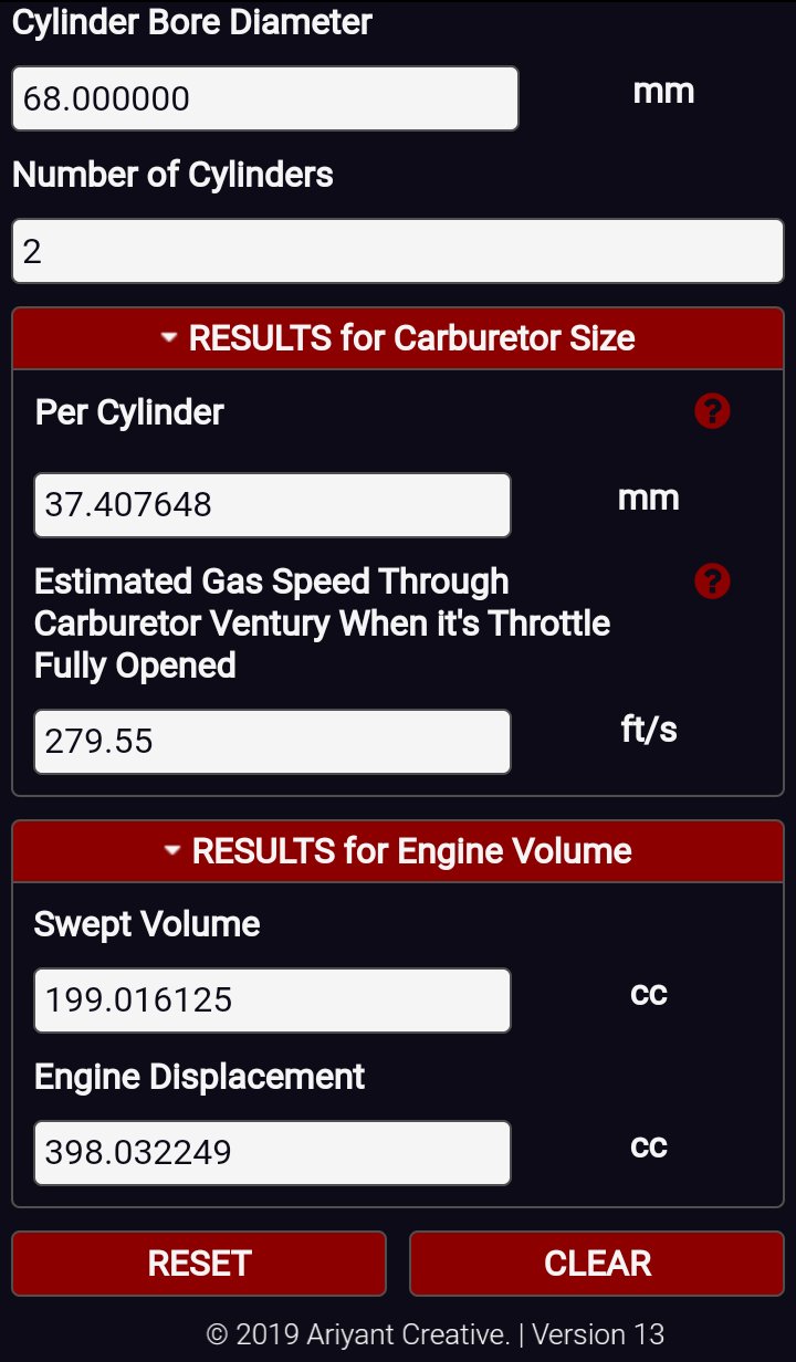 Carburetor Calculator PRO