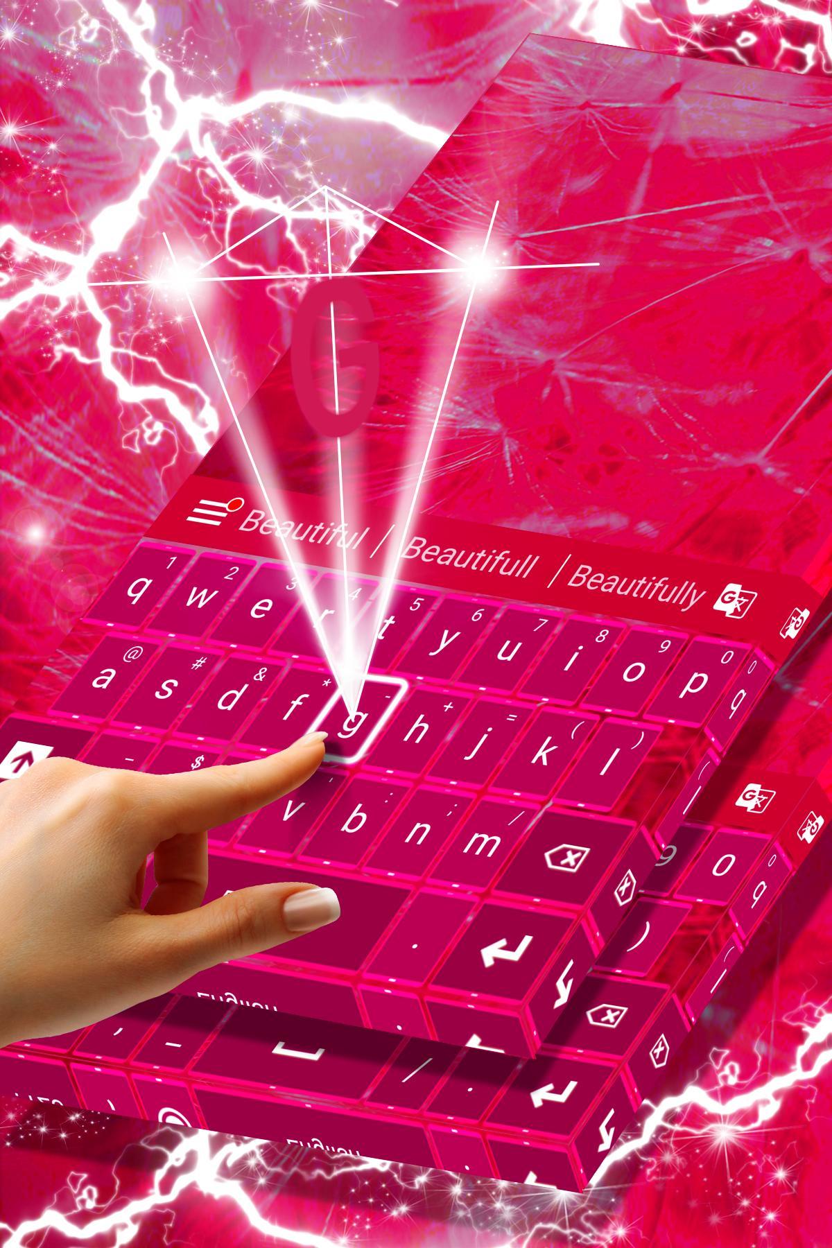Pink Keyboard for Galaxy S4