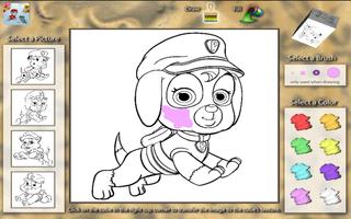 Paw Puppy Coloring