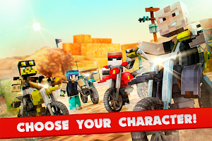 Dirt Bike Pixel Shooting Race