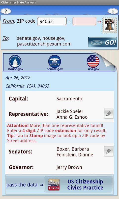 US Citizenship State Answers