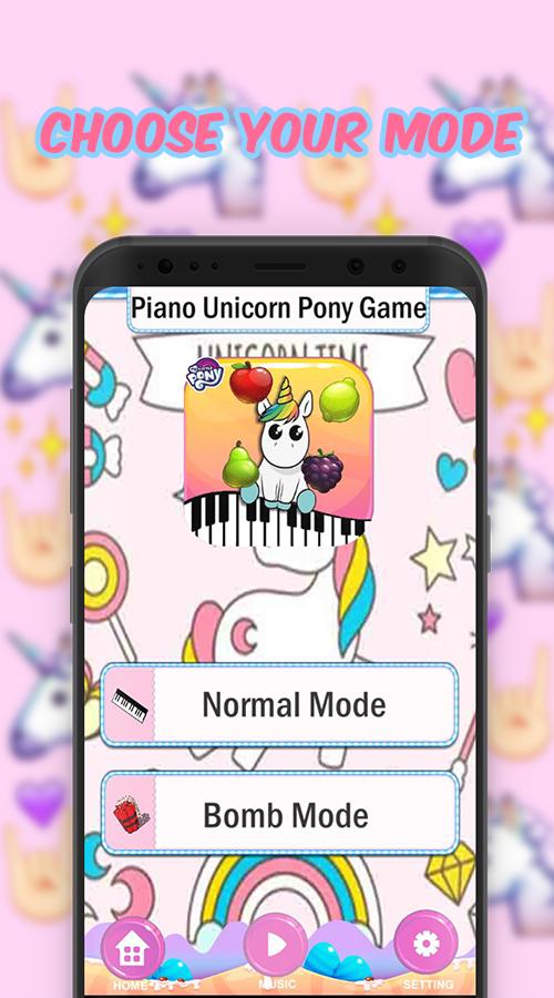 Unicorn Little Pony Piano Game