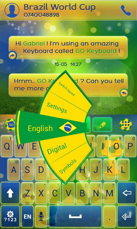 Football Brazil Keyboard Theme