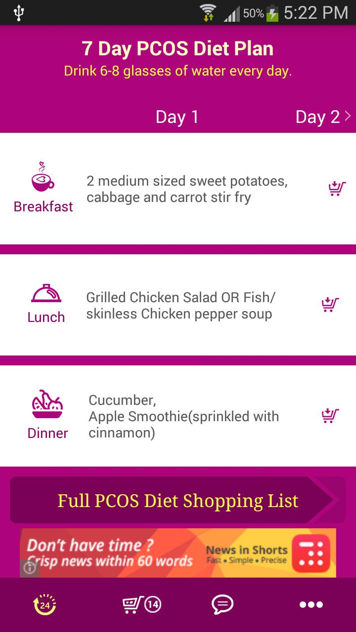 7 Day PCOS Diet Plan