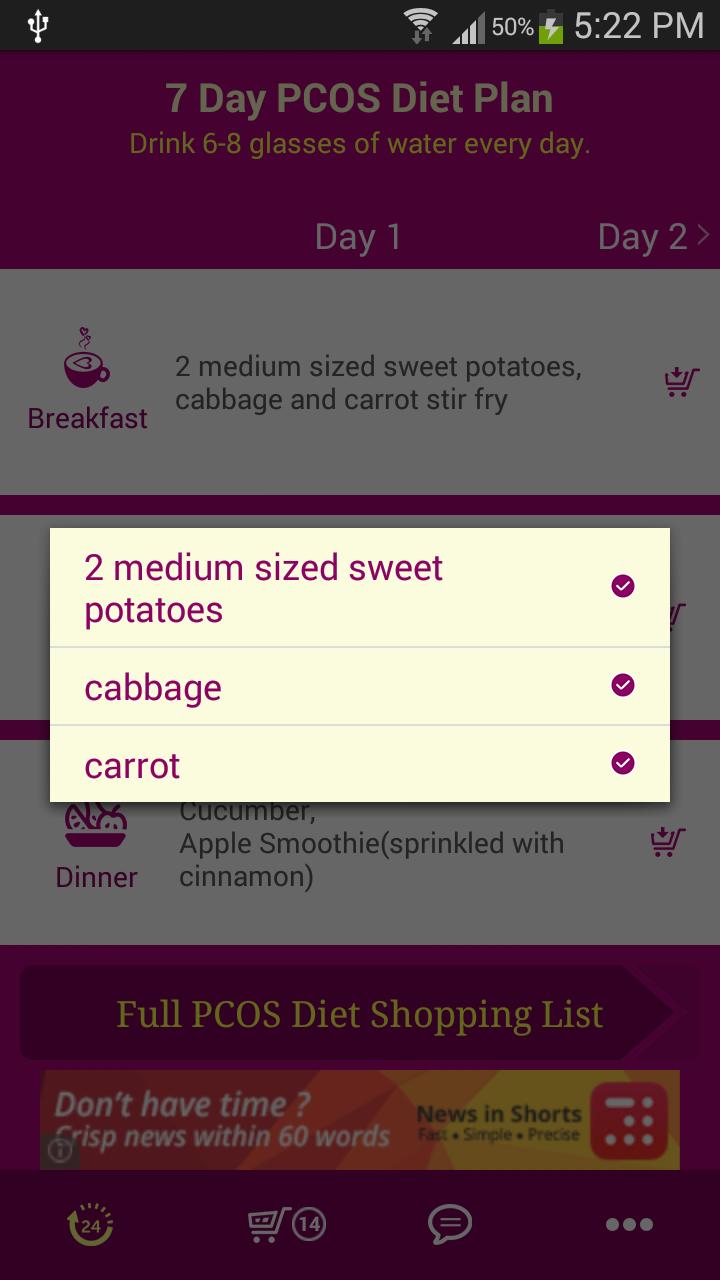 7 Day PCOS Diet Plan