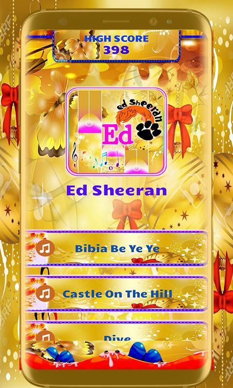 Edsheeran Piano Tile Game