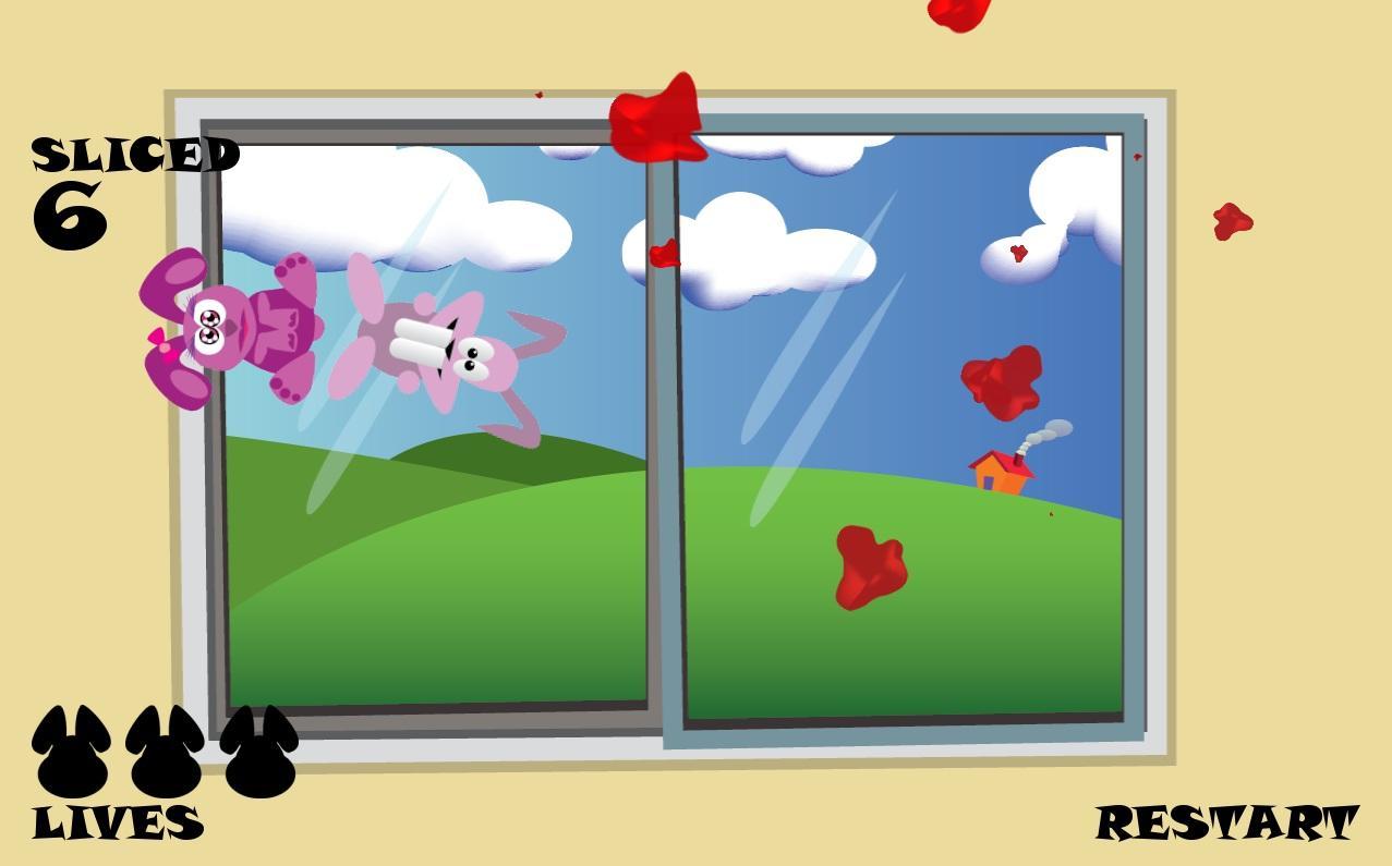 Bunny ninja - Slice game