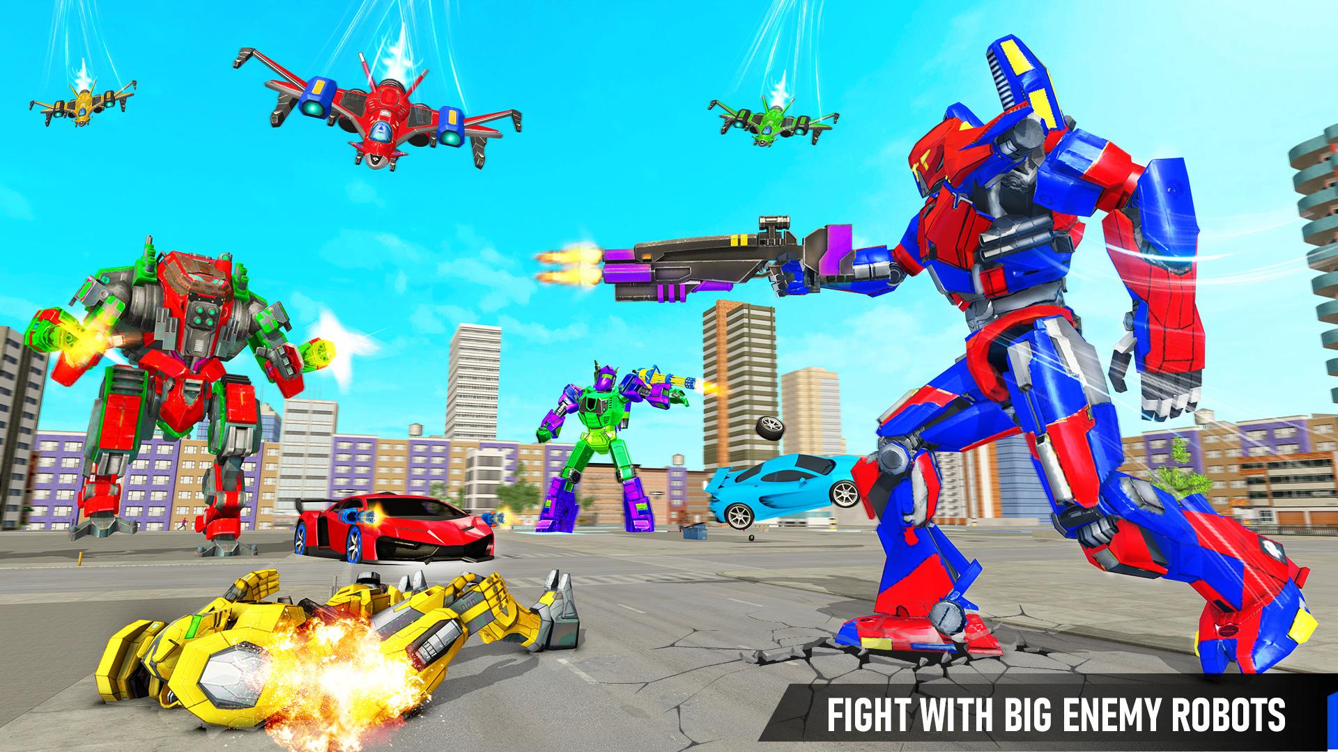 Robot Transform Game Jet Robot