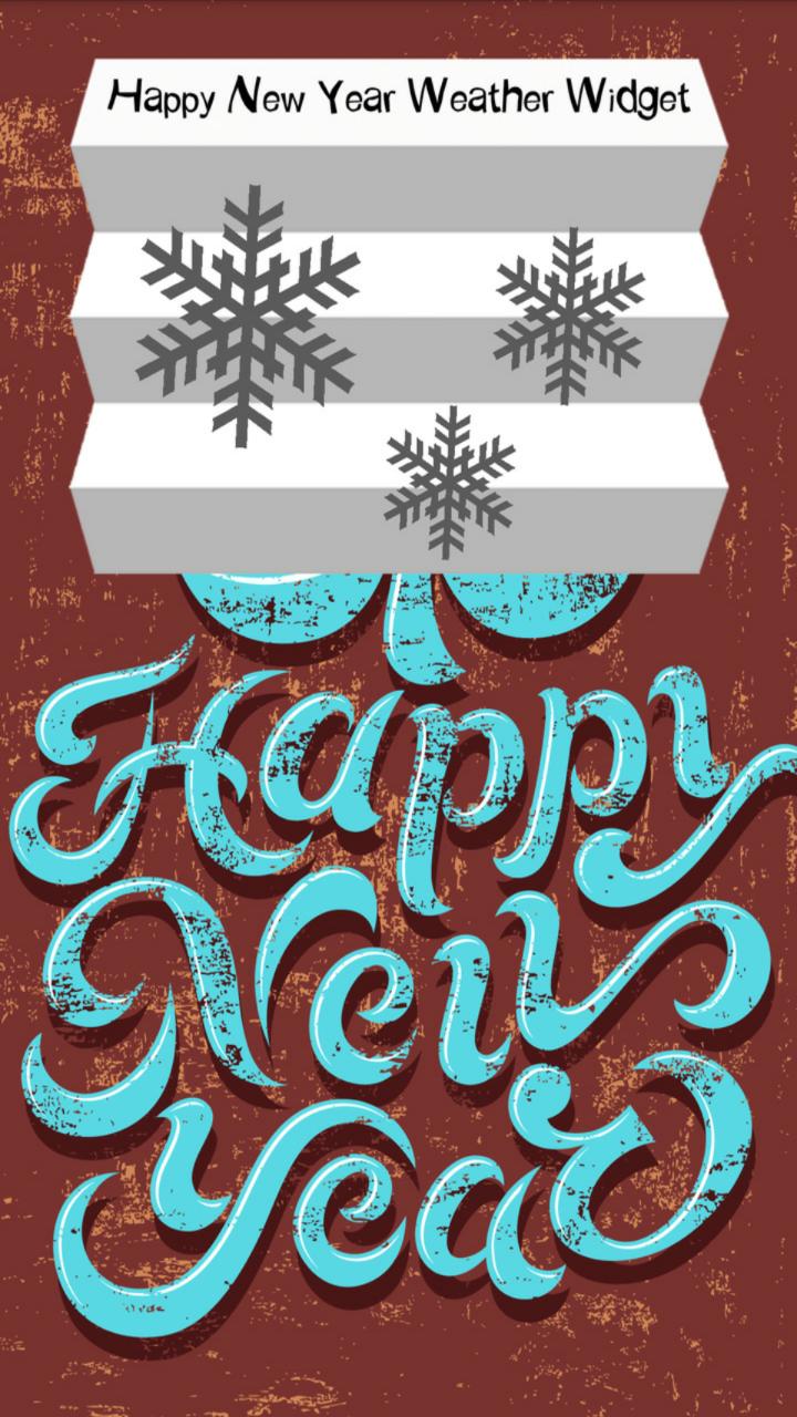 Happy New Year Weather Widget