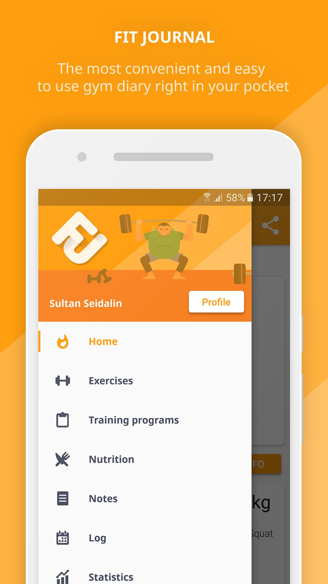 Fit Journal - Gym Diary