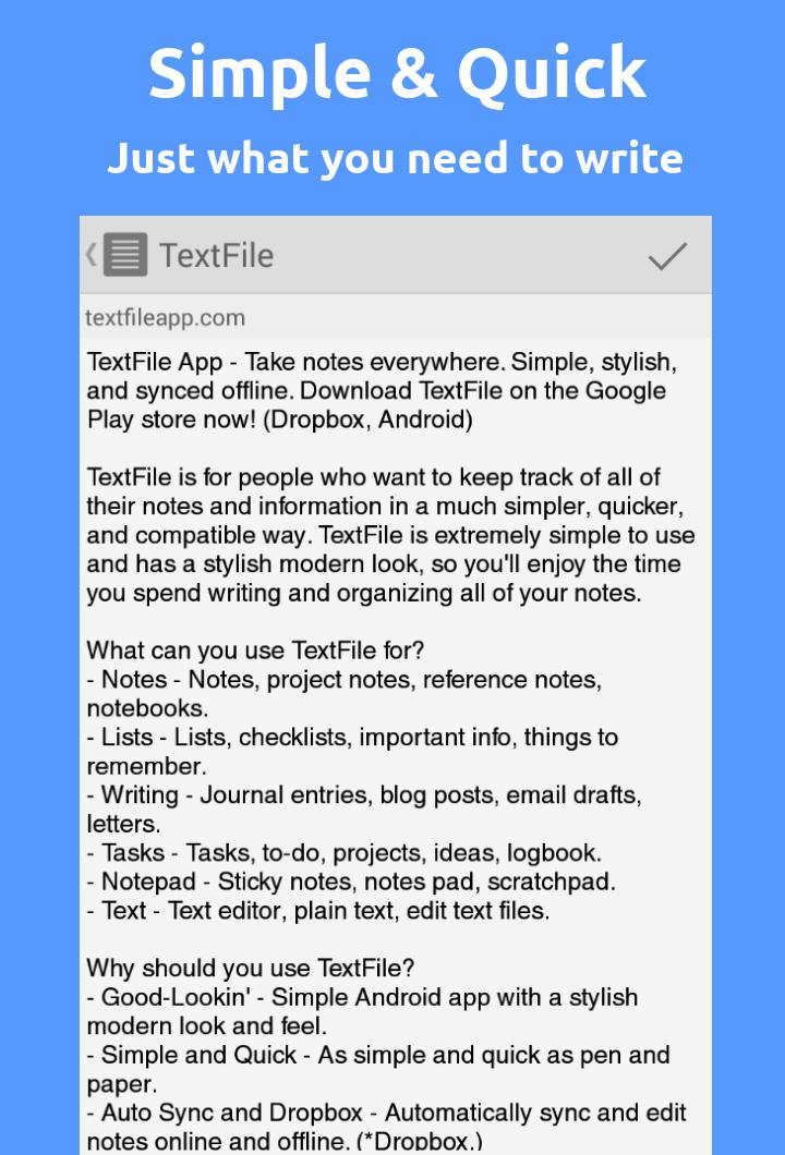 TextFile Notes