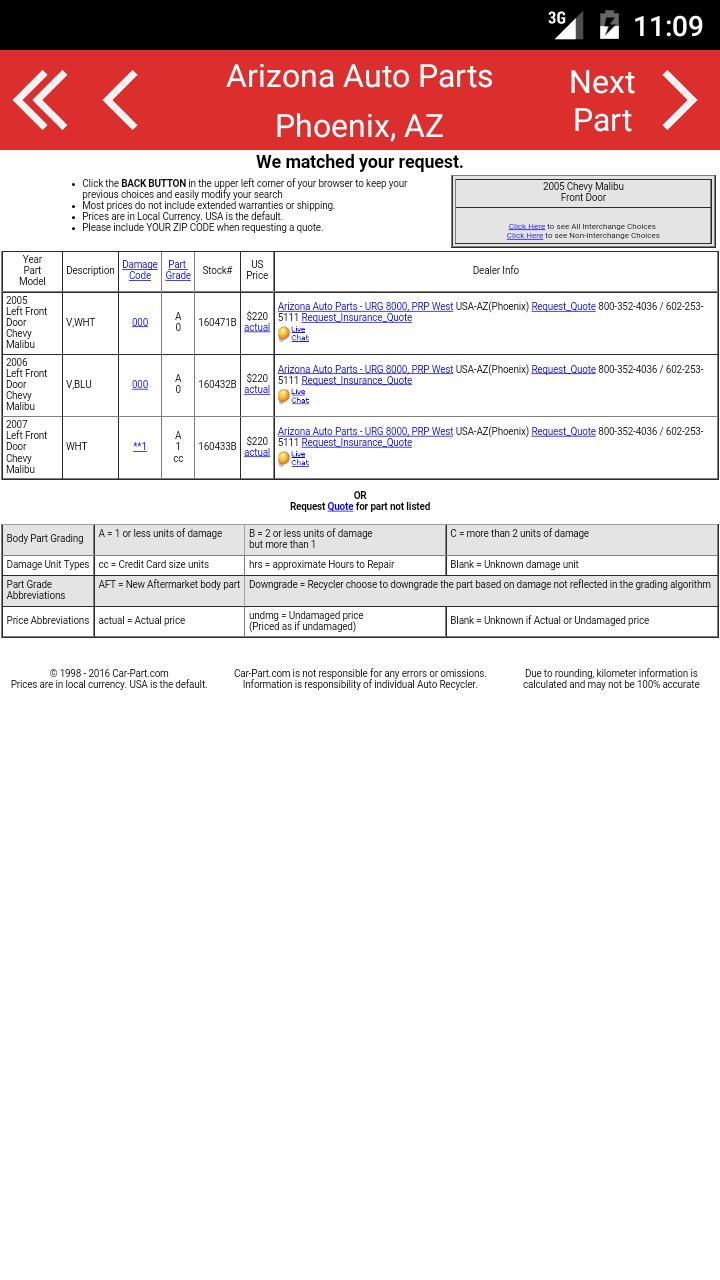 Arizona Auto Parts-Phoenix, AZ