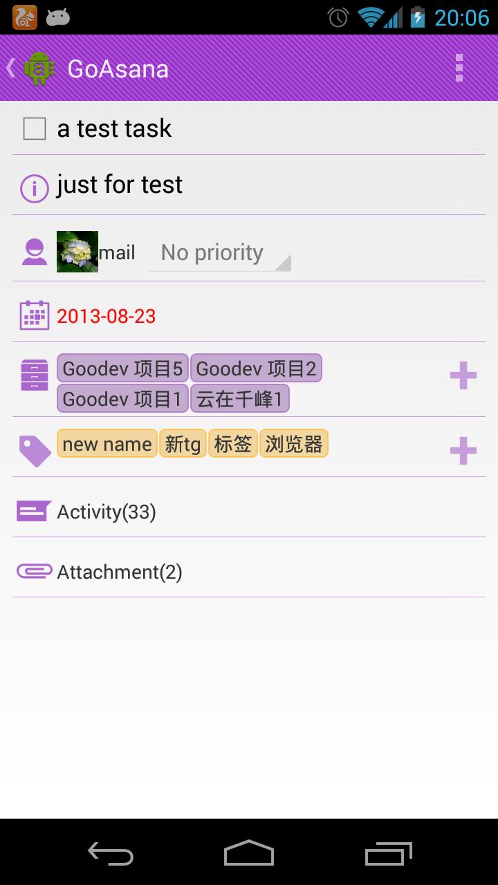 GoAsana (Goodev Asana)