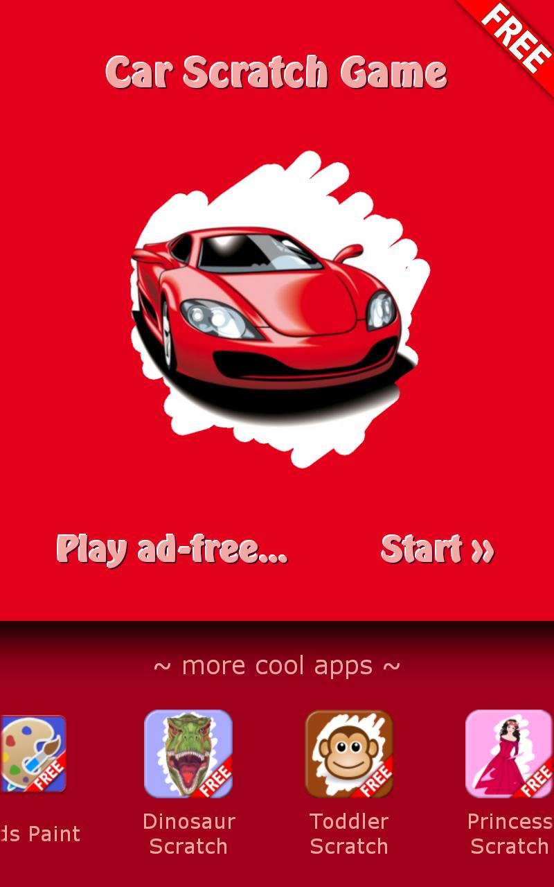 Car Scratch Game for Kids Free