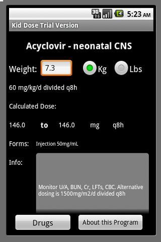 Kid Dose (Trial Version)