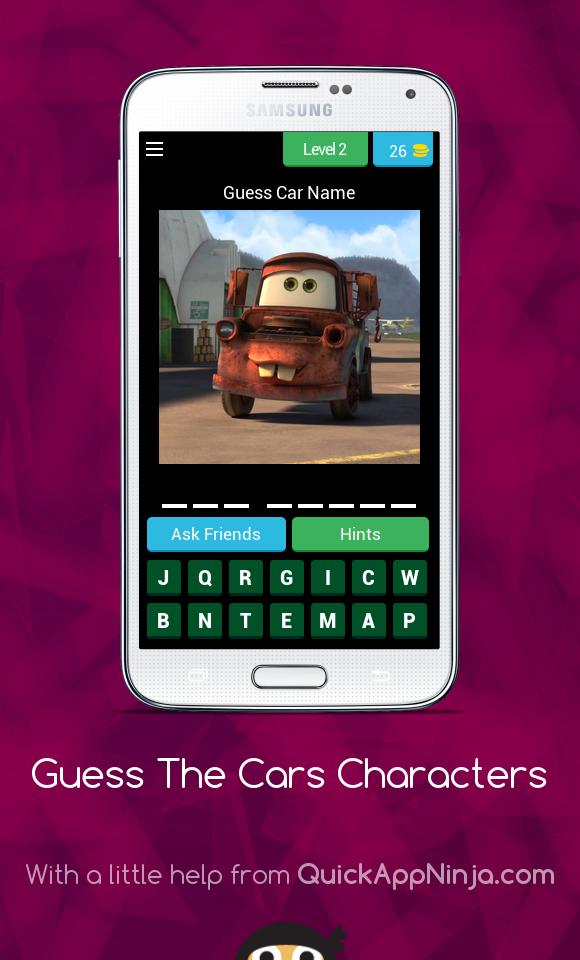 Guess The CARS Characters